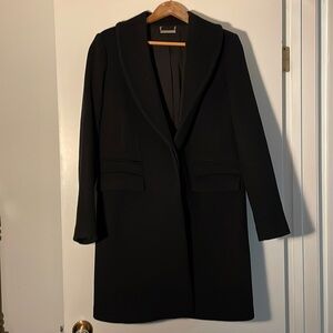 Diane von Furstenberg black coat